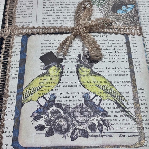 Altered composition book Unique, Handcrafted Covers journal travel planner - Picture 2 of 11